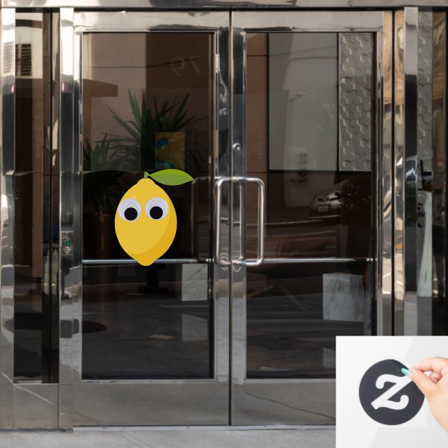 Cute Lemon Character with Googly Eyes  (Office Door)