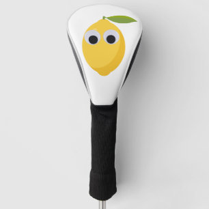 Cute Lemon Character with Googly Eyes  Golf Head Cover
