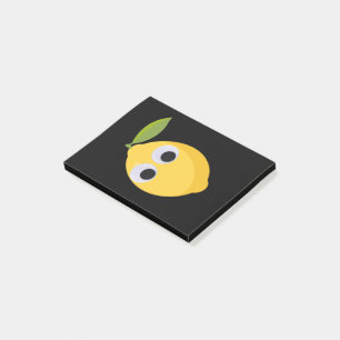 Cute Lemon Character with Googly Eyes Post-it Notes