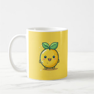 Cute lemon themed coffee mug