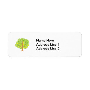 Cute Lemon Tree Return Address Label
