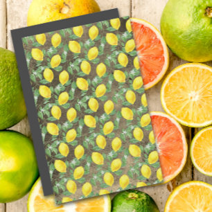 Cute lemon yellow grey grunge pattern