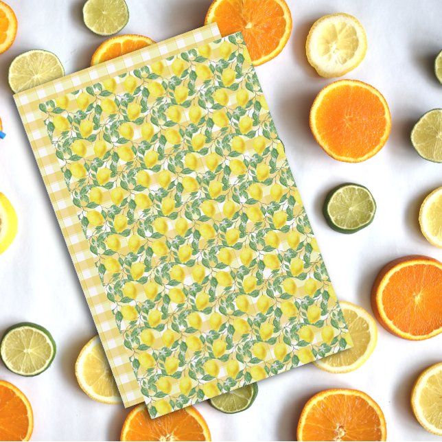 Cute lemon yellow orange Buffalo Plaid  (Creator Uploaded)