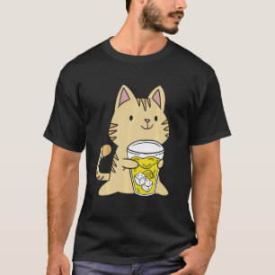 Cute Lemonade Stand Cat Funny Lemon Citrus Juice K T-Shirt