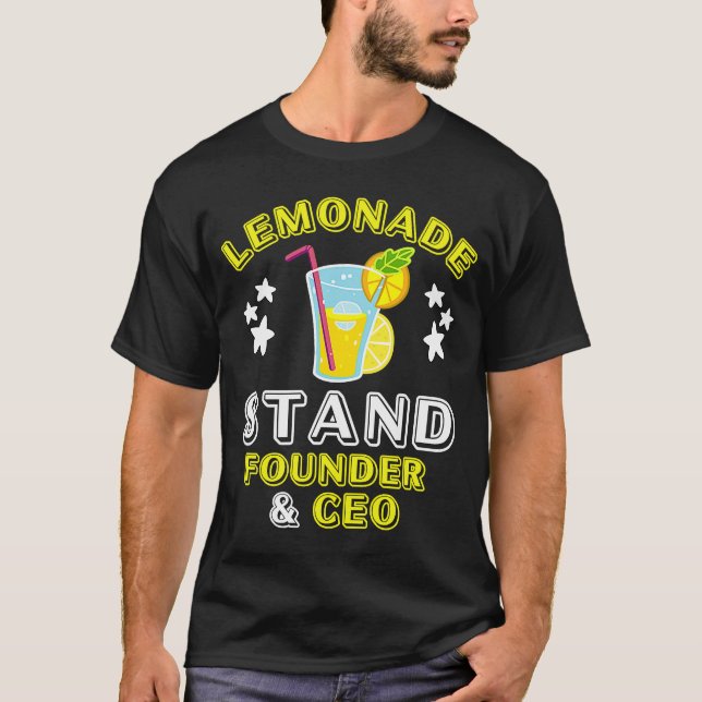 Cute Lemonade Stand Founder and CEO Lemon Juice Bu T-Shirt (Front)