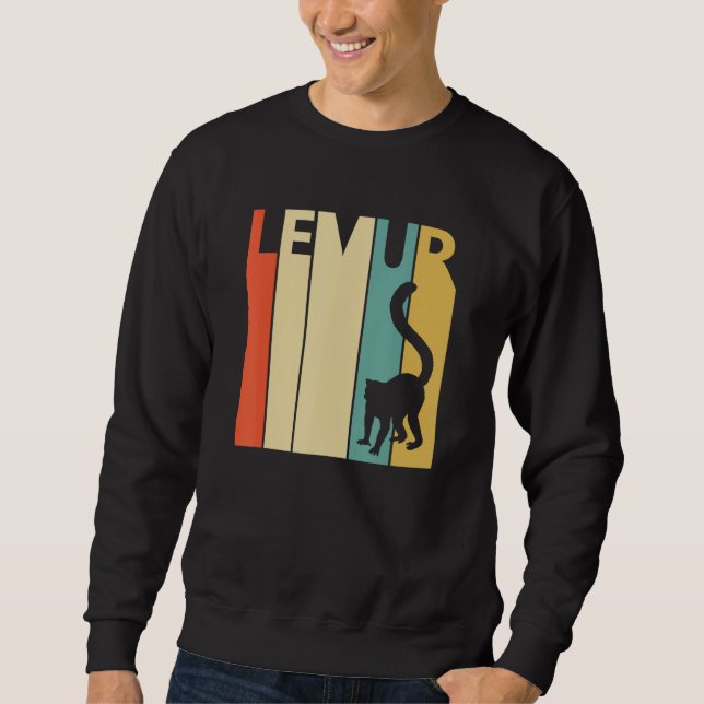 Cute Lemur Animal Sweatshirt (Front)