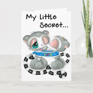 Cute Lemur Couple in Love Card