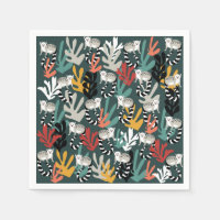 Cute Lemur Paper Napkins