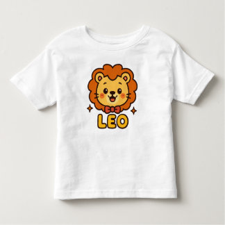Cute Leo Zodiac Lion – Cartoon Astrology Design Toddler T-Shirt