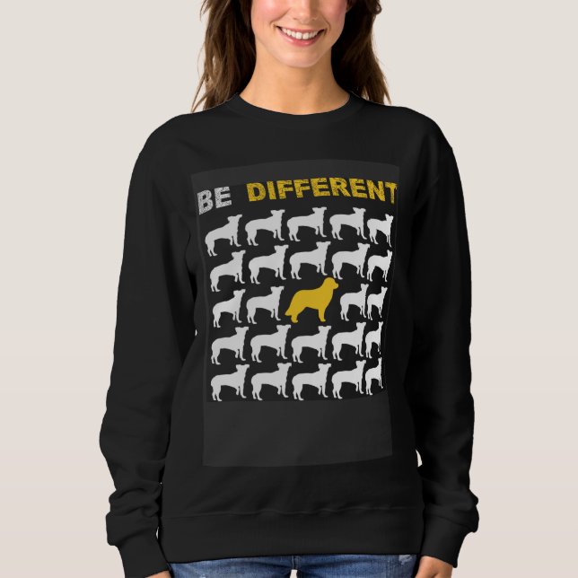 Cute Leonberger Be Different Inspiration Sweatshirt (Front)
