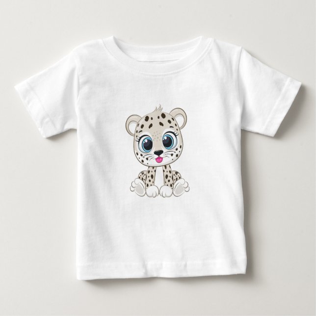 Cute Leopard Baby T-Shirt (Front)