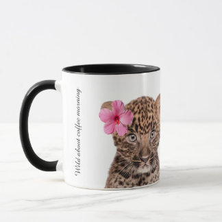 Cute leopard coffee mug