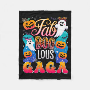 Cute Leopard Fab Boo Lous Gaga Soky Halloween Cost Fleece Blanket