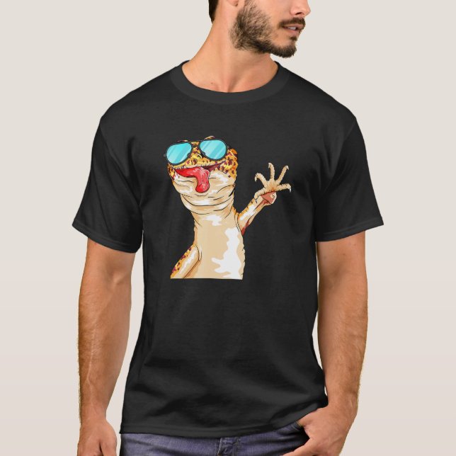 Cute Leopard Gecko For Gecko  T-Shirt (Front)