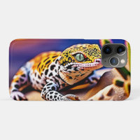 Cute Leopard Gecko Sunset Desert Design