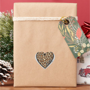 Cute Leopard Heart Valentine's Day gift Sticker