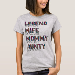 Cute Leopard Pattern Gift Mother Mum Legend Wife T-Shirt