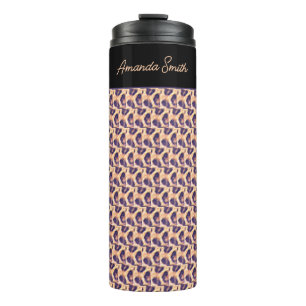 Cute Leopard Pattern Thermal Tumbler
