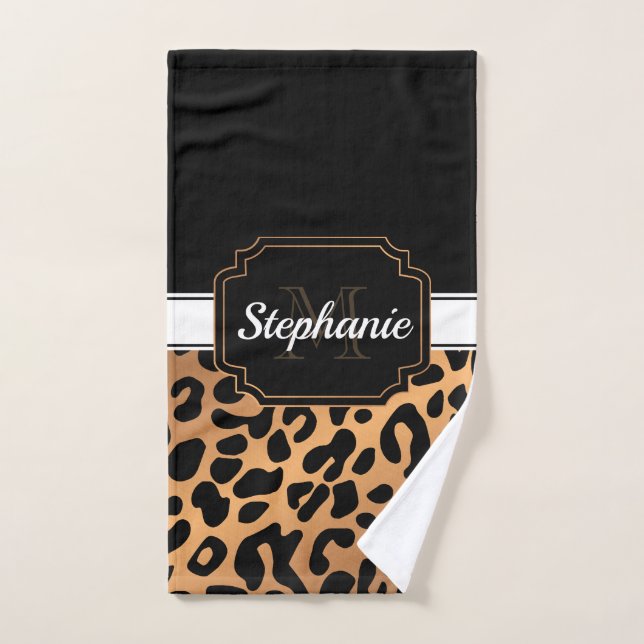 Cute Leopard Print Bath Towel Set (Hand Towel)