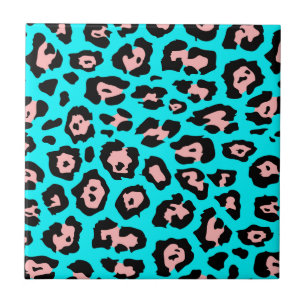 Cute Leopard Print Ceramic Tile
