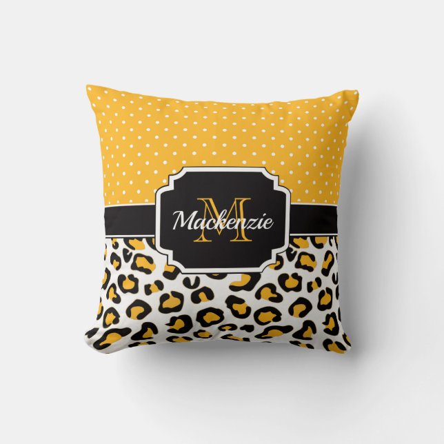 Cute Leopard Print Cushion (Front)