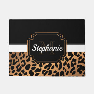 Cute Leopard Print Doormat