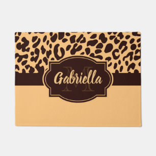 Cute Leopard Print Doormat