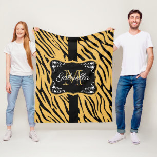 Cute Leopard Print Fleece Blanket