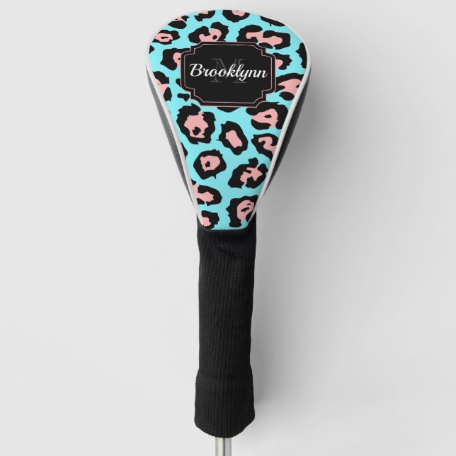Cute Leopard Print Golf Head Cover (Front)