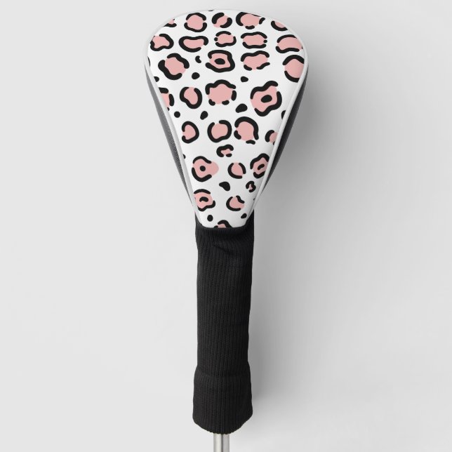 Cute Leopard Print Golf Head Cover (Front)