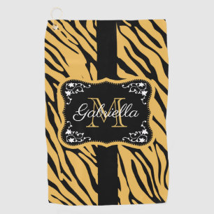 Cute Leopard Print Golf Towel
