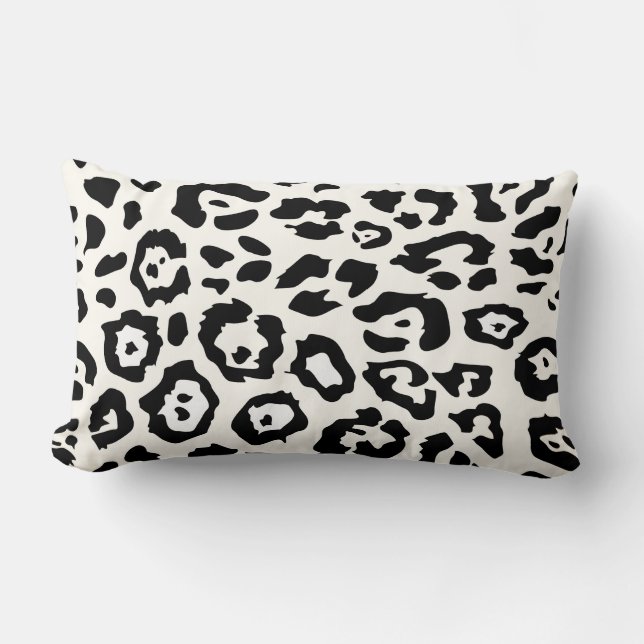 Cute Leopard Print Lumbar Cushion (Front)
