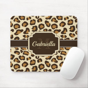 Cute Leopard Print Mouse Pad
