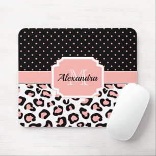 Cute Leopard Print Mouse Pad