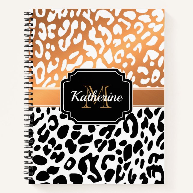 Cute Leopard Print Notebook (Front)
