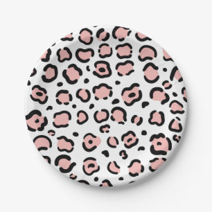 Cute Leopard Print Paper Plate