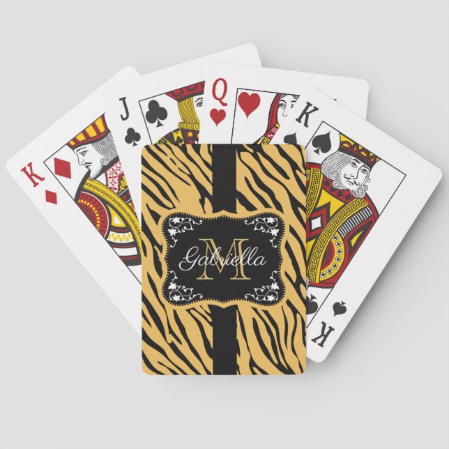 Cute Leopard Print Playing Cards (Back)