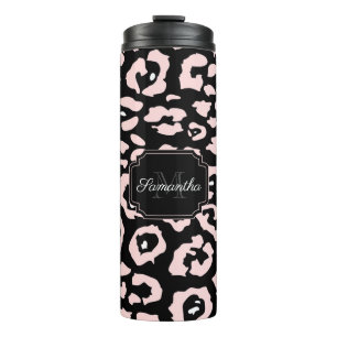 Cute Leopard Print Thermal Tumbler