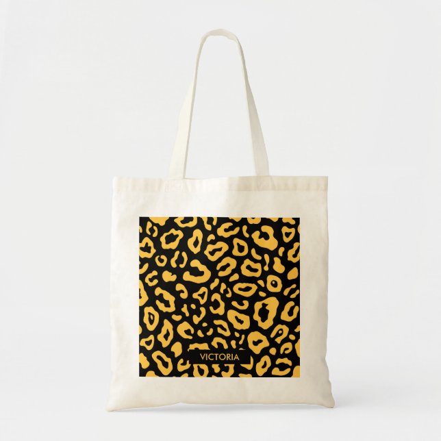 Cute Leopard Print Tote Bag (Front)