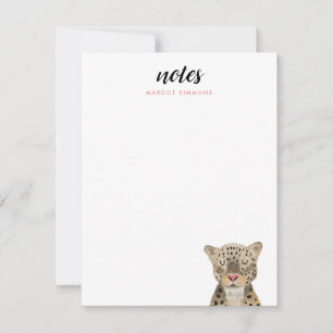 Cute Leopard Safari Animal Card