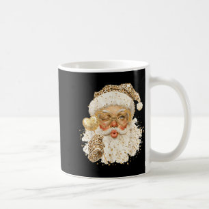 Cute Leopard Santa Claus Merry Christmas 2026 Prep Coffee Mug