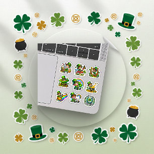 Cute Leprechaun Rainbow St. Patrick's Day Set