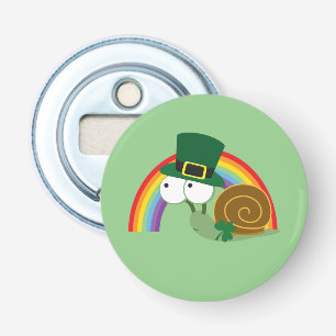 Cute Leprechaun Snail Bottle Opener