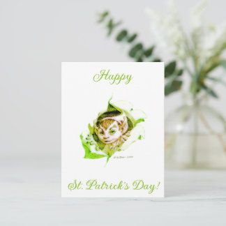 Cute Leprechaun St. Patrick's Day Postcard