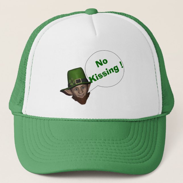 Cute leprechaun St Patrick's day Trucker Hat (Front)