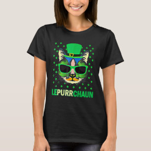 Cute Lepurrchaun Leprechaun Cat  Saint Patrick's D T-Shirt