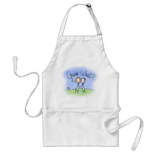 Cute Lesbian Couple Guess What Standard Apron