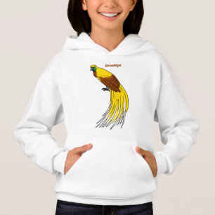 Cute lesser bird of paradise illustration