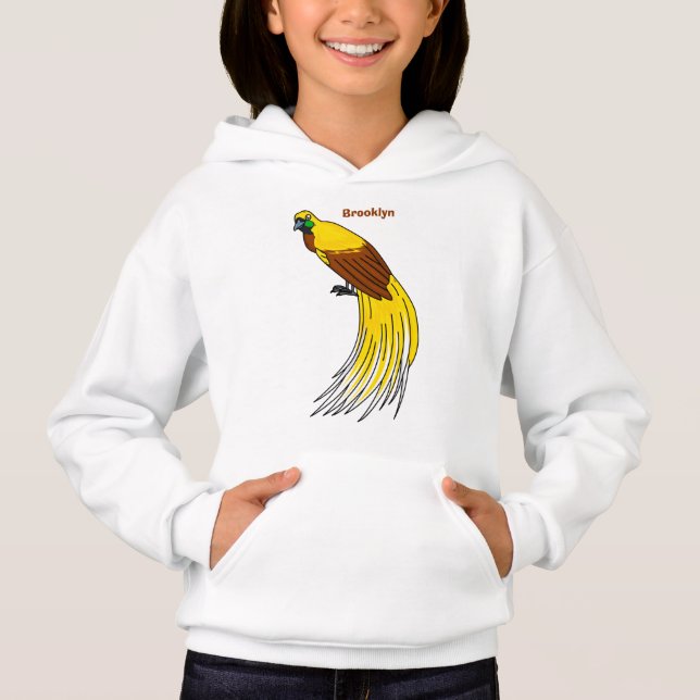 Cute lesser bird of paradise illustration (Front)