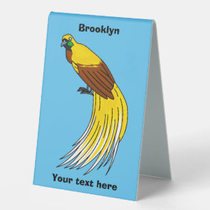 Cute lesser bird of paradise illustration